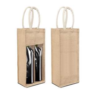 Christmas Eve <b>Bottle</b> Carry <b>Bags</b> Pure Jute <b>Bottle</b> <b>Bags</b> Custom Made Canvas <b>Bags</b> Environmentally Friendly <b>Bags</b> From Bangladesh - Product Image 2
