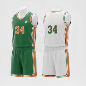 Uniforme de Baloncesto Atlético Ligero de Diseño Personalizado para Clubes Escolares y Prácticas Profesionales con Material Absorbente de Sudor - Product Image 1
