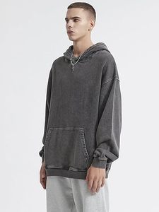 Sudadera con Capucha Gris de Algodón Informal para Todas las Temporadas con Ribete en Contraste para Adultos, Sudadera Promocional - Product Image 6