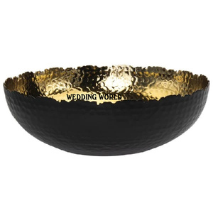 Tazón de chocolate de metal chapado en oro, forma redonda, hecho a mano, tazón para dulces de alta calidad, elegante tazón de chocolate de metal. - Product Image 4