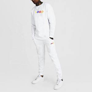 Ensemble de survêtement d'entraînement deux pièces pour hommes Tech Fleece Winter Hooded Solid 100% Cotton Gym Fitness Wear - Product Image 4