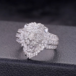 แหวนแต่งงานเงินแท้ประดับพลอยสีขาว ดีไซน์สวยงาม ประดับเพชรโมอิสซาไนต์เพาะเลี้ยงในห้องปฏิบัติการ เครื่องประดับชั้นดี - Product Image 3