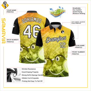 Camisetas de bolos con estampado personalizado para Hombre | Fabricante de camisetas de polo personalizadas de calidad ODM - Product Image 5