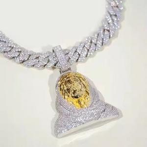 Jesucristo personaje Iced Out colgante Moissanite diamante Hip Hop colgante para él 925 Plata personalizar moda colgantes y dijes - Product Image 6