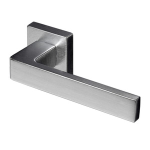 Maniglia Capri con Rosetta in Alluminio Cromato Satinato - Product Image 1