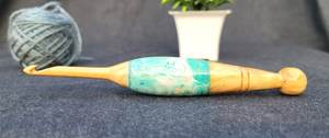 <b>Ergonomic</b> <b>Crochet</b> <b>Hooks</b> Easy Grip Wooden Resin Handle for Crocheting Best Gift Idea for Knitters - Product Image 4