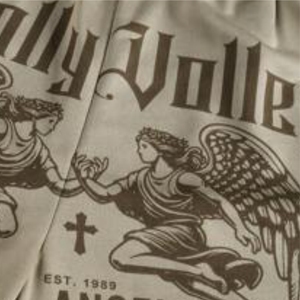 Pantalones Cortos de Baloncesto Ecológicos 100% Algodón con Cordón en la Cintura y Diseño de Letras Estampadas para Uso Escolar y Casual - Product Image 3