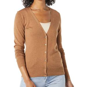 Sialkot Manufacture Solid Color <b>Women</b> <b>Cardigan</b> Soft Knit Button-Up <b>Cardigan</b> Sweaters Casual Wear <b>Women</b> <b>Cardigan</b> Sweaters - Product Image 1