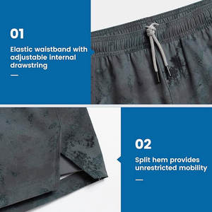 กางเกงขาสั้นผ้าคอตตอนสำหรับผู้ชายกางเกงออกกำลังกายสีดำเอวสูงสำหรับฤดูร้อนการฝึกเหงื่อกลางวิ่งขายดีใน100% - Product Image 3