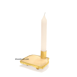 High Quality Natural <b>Marble</b> Stone Tea Light <b>Holder</b> Handmade Semi-Precious Agate Silver Eco-Friendly Christmas Home Decoration - Product Image 6