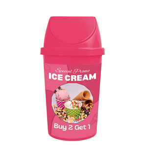 Contenedor de <span class=keywords><strong>Basura</strong></span> para Conos de Helado de Restaurante de <span class=keywords><strong>50</strong></span> <span class=keywords><strong>Litros</strong></span> y 13 Galones - Product Image 6