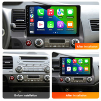 NaviFly Radio Mobil Android Terbaru dengan GPS Navigasi untuk Honda Civic 2005-2012 Mendukung Jendela Mengambang