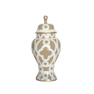 Pots de gingembre décoratifs en métal doré de luxe à bas prix Pots de gingembre en mélamine en métal porcelaine polie - Product Image 3