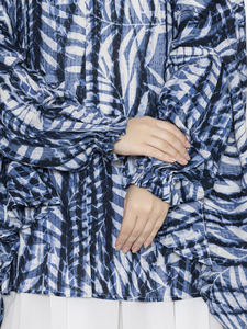 Best Quality Floral <b>Print</b> Namaz Makhna for Women Girls Stylish Design in Lovely Navy Color Soft Indian Printed Clothing - Product Image 5