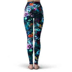 Customized High Waist Womens <b>Leggings</b> High Quality <b>Polyester</b> Spandex Sublimated Printed OEM Service Customized <b>Leggings</b> - Product Image 3