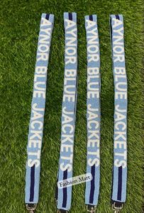 Designer Gameday Statement Beaded Crossbody <b>Purse</b> Straps <b>Cute</b> & Trendy Acrylic & Cotton Accessories - Product Image 4