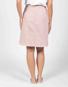 Jupe de golf en coton rose avec poche et boutons-pression, détail plissé à l'avant et dos élastiqué confortable pour femmes - Product Image 2