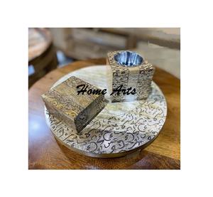 Brûleur Bakhoor en bois dernier modèle avec récipient en verre plateau en bois Mabkhar Prime Quality taille personnalisée Mabkhar - Product Image 5