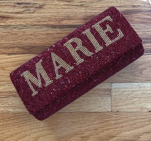 Los últimos bolsos nupciales personalizados de la isla con cuentas a mano, accesorio de moda elegante para vestido de Dama - Product Image 3