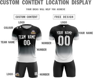 Uniformes de football sur mesure de style haut de gamme nouveauté derniers maillots de football de conception avec ensembles réglables et motif de nom de joueur - Product Image 3