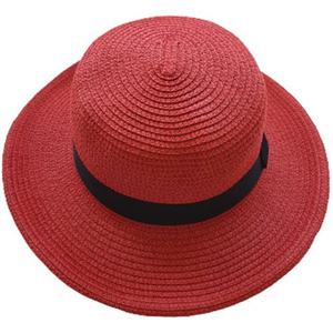 Sombrero Fedora de Paja - Sombrero Fedora Trilby de Paja Clásico Marrón para Adultos al por Mayor - Product Image 6