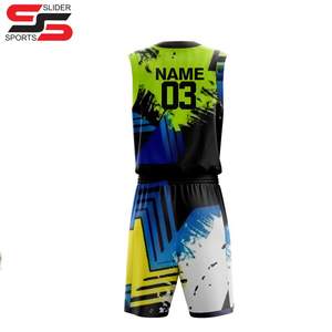 Uniforme de baloncesto, uniformes de baloncesto juvenil, impresión por sublimación, conjuntos de uniformes de baloncesto para hombres - Product Image 2