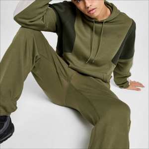 CLUB FLEECE COLOR BLOCK HOODIE PREMIUM HEAVYWEIGHT PULLOVER SUDADERA STREETWEAR SUDADERA CON CAPUCHA DE ALGODÓN DE GRAN TAMAÑO. - Product Image 1