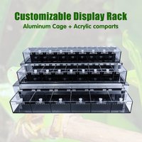 Caisse de transport en aluminium sur mesure, sécurisée et durable, avec ventilation anti-évasion pour serpent, araignée, caméléon, lézard, gecko, vitrine d'exposition