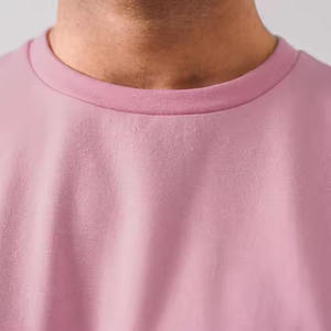 T-shirt court unisexe pour homme, poids lourd, impression personnalisée du logo, coupe ample, 100% coton, léger, t-shirt court pour homme - Product Image 4