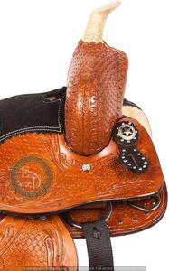 Selle en cuir véritable DD de qualité supérieure fabriquée à la main Style occidental léger confortable équitation cheval personnalisable de haute qualité - Product Image 4