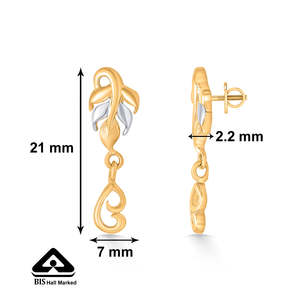 Pendientes de Perlas Vintage Chapados en Oro de 18K Twist of Nature para Mujer, para Bodas y Fiestas - Product Image 5