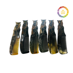 Peigne artisanal en corne de buffle Design élégant pour oiseaux Idéal pour les boutiques de soins capillaires et de cadeaux - Product Image 4