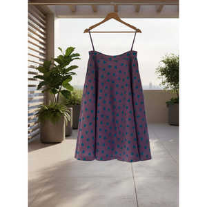 Lavender Love Twill <b>Skirt</b> Casual Summer Straight Cargo with Natural Waist Spandex Viscose Woven Fabric Knitted Decorations - Product Image 2