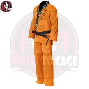 Kimono de BJJ de qualité supérieure, uniforme d'arts martiaux, extensible, respirant, léger, 220g, unisexe, polyester et coton, logo personnalisé - Product Image 3