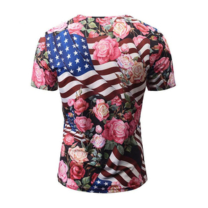 เสื้อยืดผู้ชายพิมพ์ซับลิเมชันผ้าฝ้ายโพลีเอสเตอร์100% ดีไซน์แบบกำหนดเอง2025 - Product Image 2