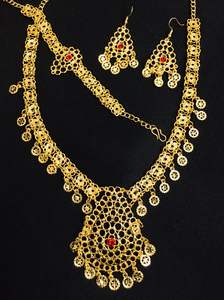 2024 Indian Manufacturer's Collection Vintage Fashion 24K Gold Plated Copper Necklace <b>Set</b> with Classic <b>Pearl</b> <b>Jewelry</b> - Product Image 6