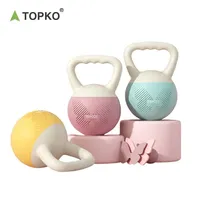 Topko Nouvelle Arrivée PVC Souple Kettlebell Haltères et Kettlebell Ensemble Utilisé pour la Maison et Gym Workout