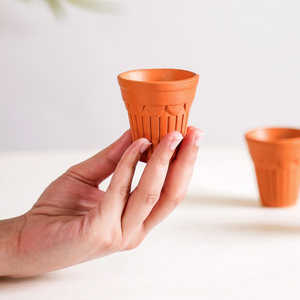 Thé en argile terre cuite Koi pour café, tasses à thé en argile écologiques et durables, 70 ml - Product Image 2