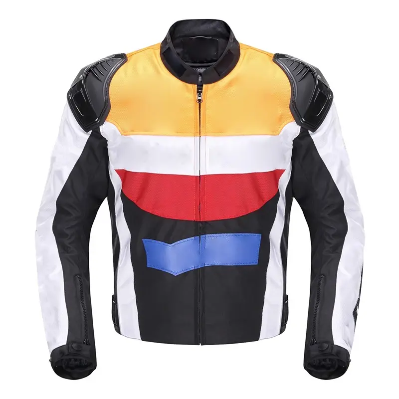Chaqueta de motocicleta a prueba de viento para hombre, chaqueta textil protectora para Moto de carreras y montaña, personalizada