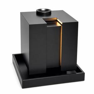 Ensemble de chicha haut de gamme en acier inoxydable avec base en verre, ventilateur à charbon rechargeable et accessoires complets - Product Image 1