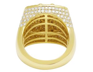 Hip Hop Style Customize Moissanite Diamond <b>Studded</b> In S925 Sterling Silver Party Wear Ring <b>for</b> <b>Men</b> - Product Image 5