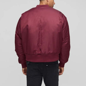 Chaqueta Universitaria Corta de Poliéster para Hombre, Diseño Personalizado OEM, Estilo Casual, Patrón Sólido, Transpirable, Ropa Deportiva para Exteriores - Product Image 6