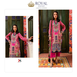 Vêtements de style indien de qualité supérieure meilleurs vêtements de fête et de festival en coton épais avec broderie costume Salwar à vendre - Product Image 2