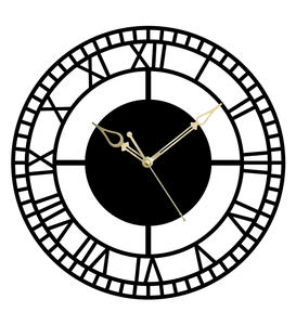 Trusted Manufacturer Antique Design Analog Wall <b>Clock</b> With Customized Color And Size For Home Decor And Living Area - Product Image 1
