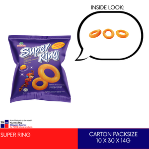 ซูเปอร์ริง10X30X14กรัมแพ็คเล็กชีสรสฮาลาลกรอบรักษานมขนมมาเลเซียตะวันออกขายส่งราคาถูกฟรีสติกเกอร์ - Product Image 2