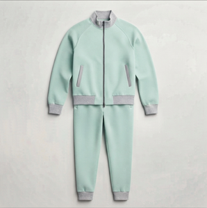 Conjunto Deportivo de Invierno para Hombre, de Alta Calidad, Colores Sólidos, Mangas Largas, Talla Grande, con Diseño de Logotipo Personalizado y Cuello Alto - Product Image 5