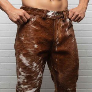 Pantalon en cuir de vachette pour homme, fabrication directe d'usine, personnalisez votre design, cuir de vachette de haute qualité, pantalon en cuir de vachette pour homme - Product Image 5