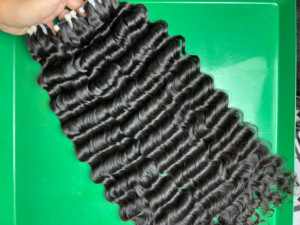 100% paquetes de cabello virgen vietnamita materia prima suelta onda profunda con ajuste de cutícula sin fibras sintéticas directamente de Vietnam - Product Image 5