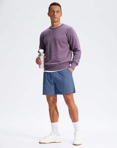 Shorts de sport respirants pour hommes, shorts de sport à motif solide, shorts de course décontractés pour gym et fitness-Fabricant - Product Image 6