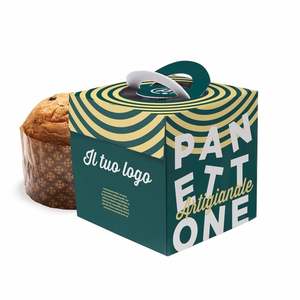 Caja modificada. CHIC para panettone 21x21x22 cm - Personalizado con base completa - Opaco - Product Image 5